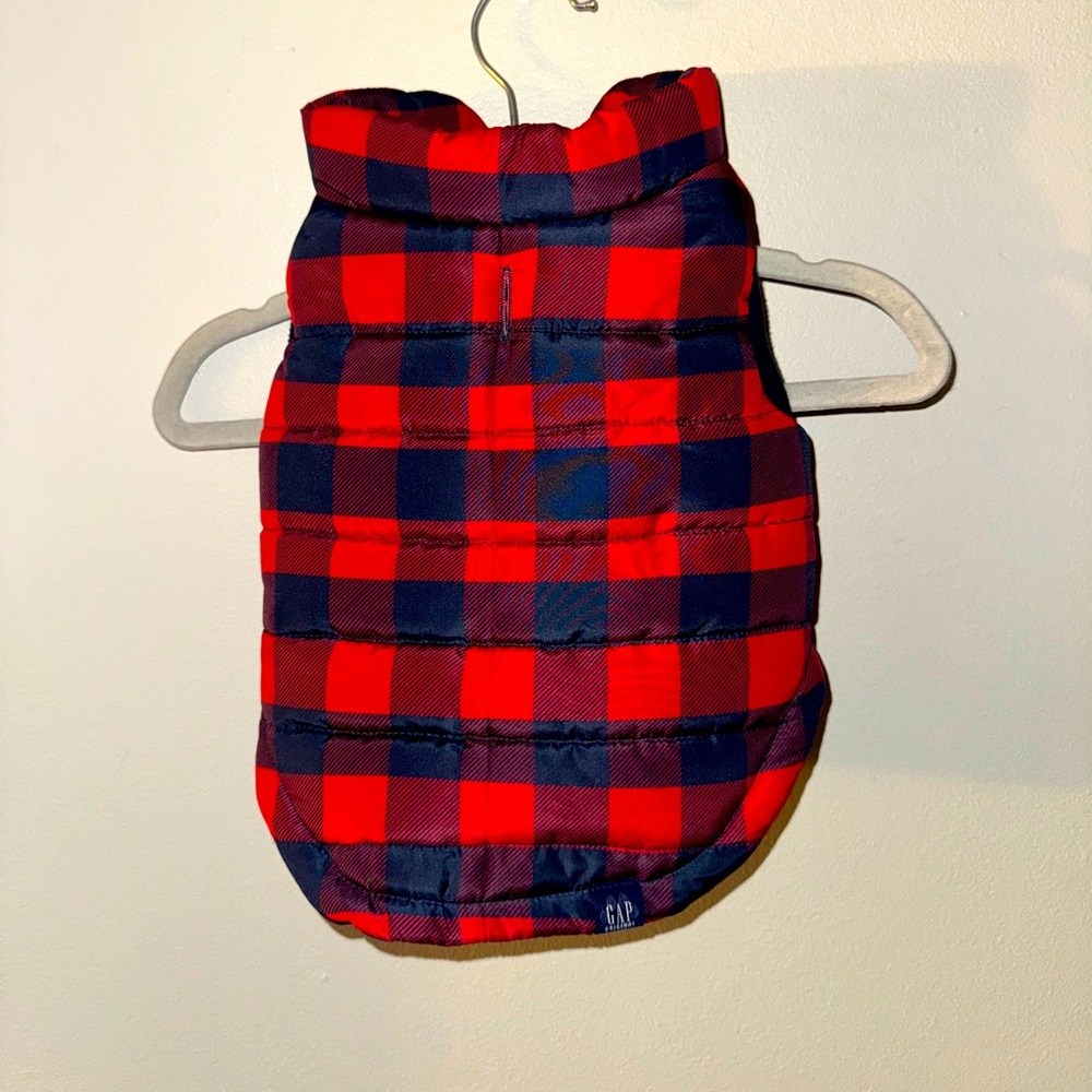 Like new, GAP, plaid dog jacket , size small